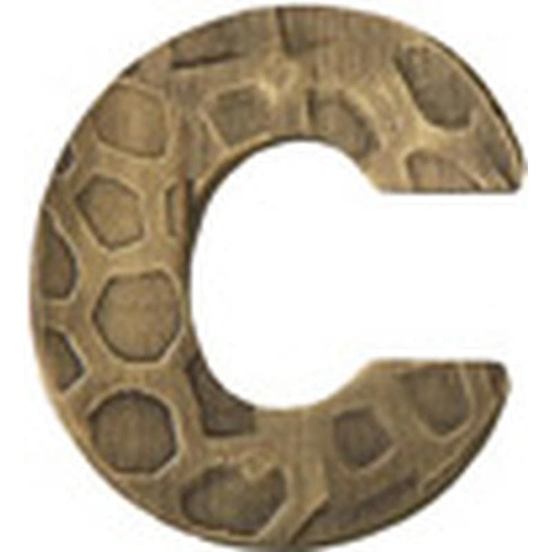 Lettera civica c in Ottone - Immagine 1