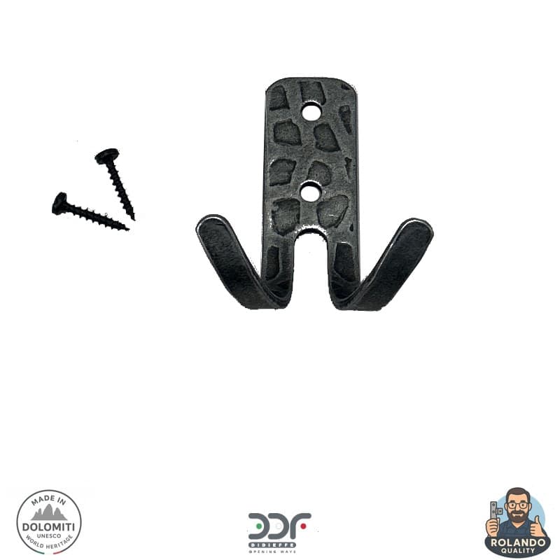 Appendiabiti con gancio doppio in Ferro - Thumbnail 4