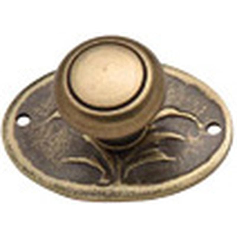 Pomolo con placchetta orizzontale in Ottone - Immagine 1