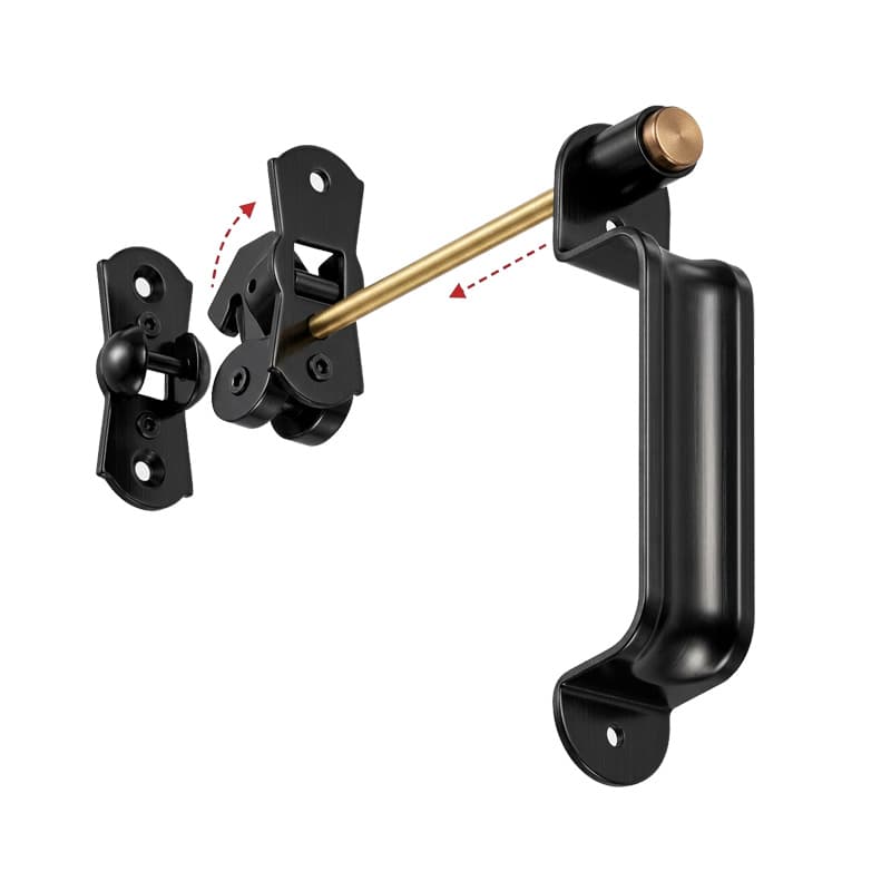 Fermapersiana a pulsante con maniglietta