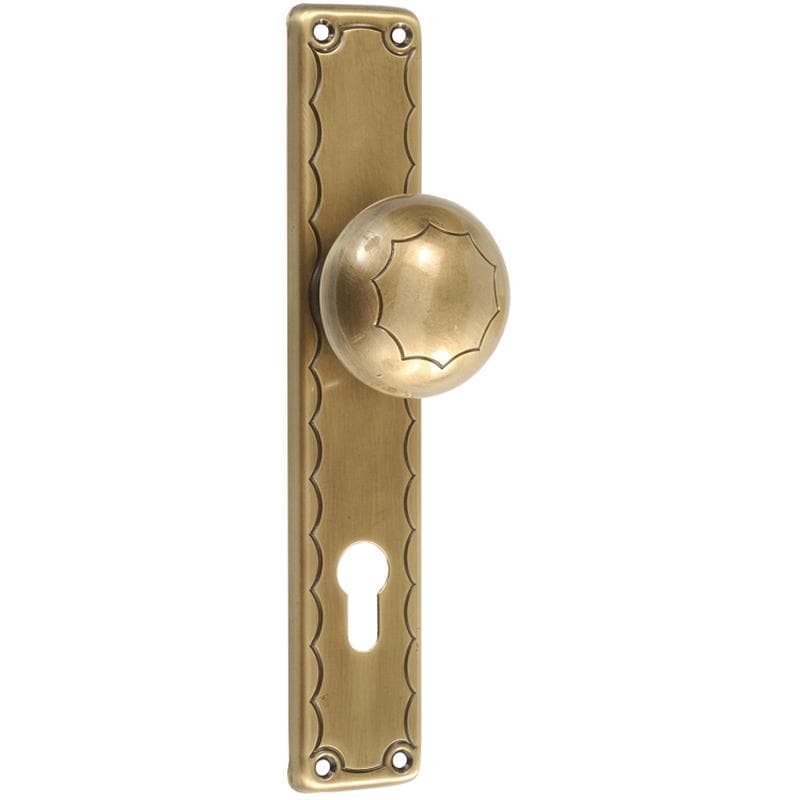 Pomolo fisso con placca in Ottone - Immagine 1