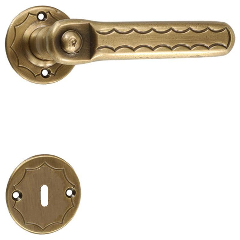 Maniglia con rosetta e bocchetta in Ottone - Immagine 1