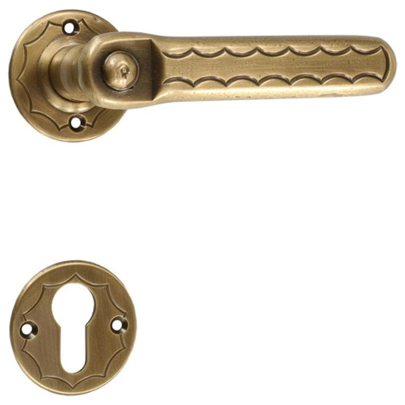 Maniglia con rosetta e bocchetta in Ottone - Immagine 1