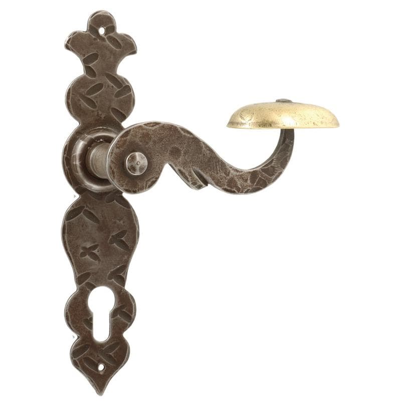 Ruggine  • Ferro • Foro cilindrico -  senza molla di ritorno 