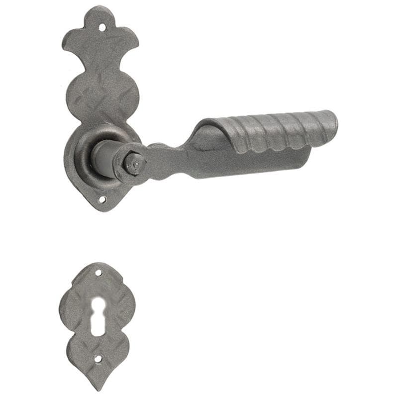 Maniglia con rosetta e bocchetta mod.201 in Ferro - Immagine 1