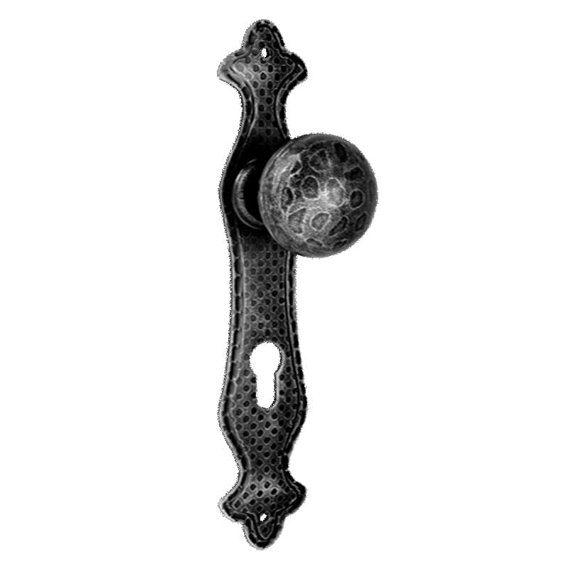 Pomolo fisso con placca in Ferro - Immagine 1