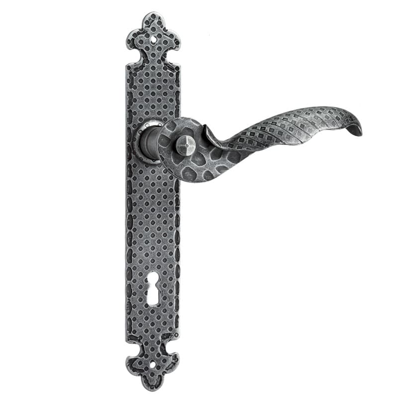 Maniglia con placca in Ferro - Immagine 1