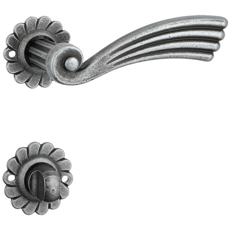 Maniglia con rosetta e bocchetta in Ferro - Immagine 1