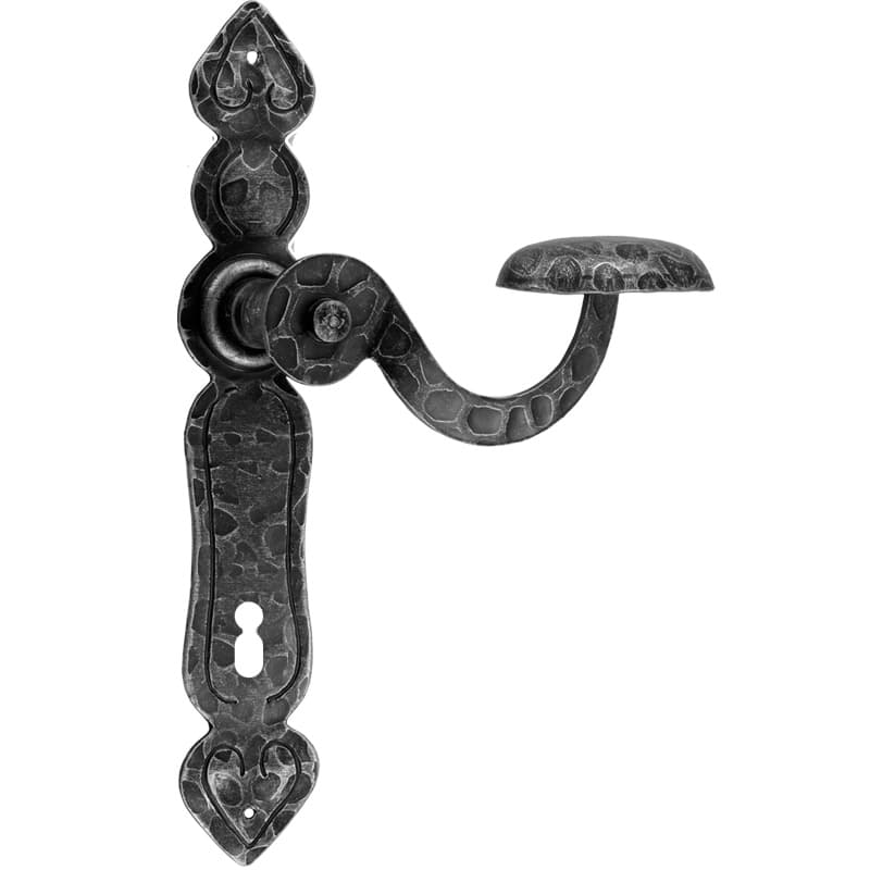 Maniglia con placca in Ferro - Immagine 1