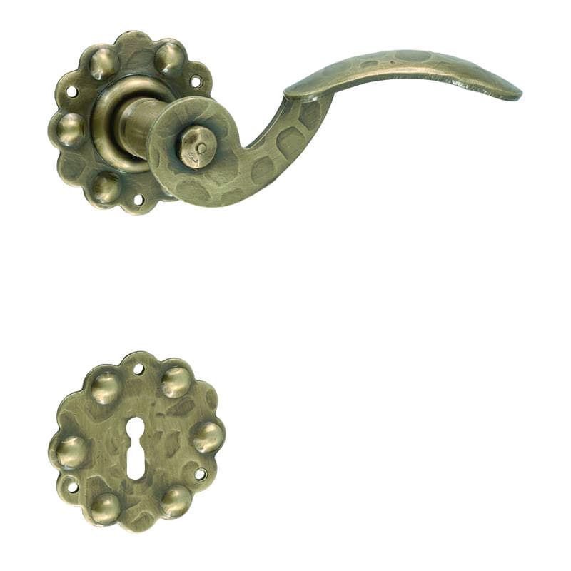 Maniglia con rosetta e bocchetta in Ottone - Immagine 1