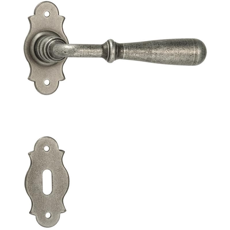 Maniglia con rosetta e bocchetta in Ferro - Immagine 1