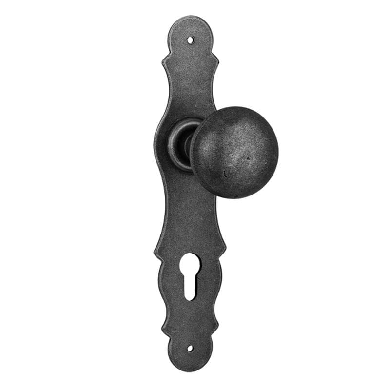 Pomolo fisso con placca in Ferro - Immagine 1