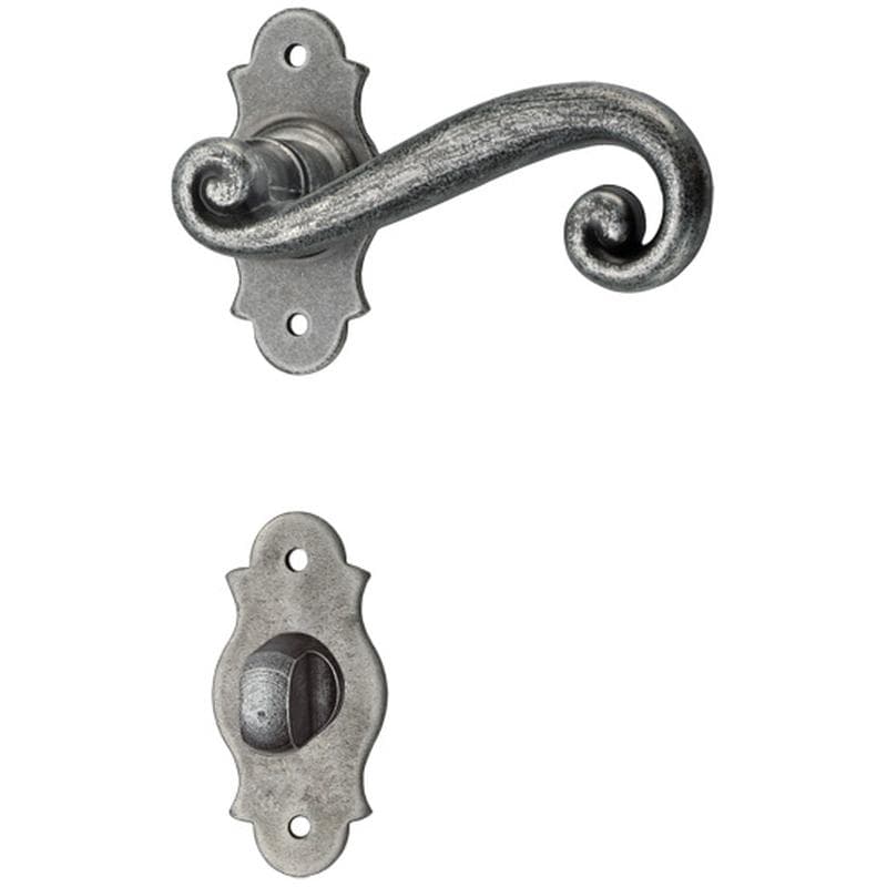 Maniglia con rosetta e bocchetta in Ferro - Immagine 1