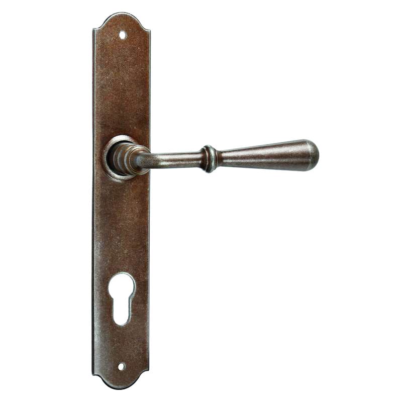 Ruggine  • Ferro • Foro cilindrico -  con molla di ritorno 